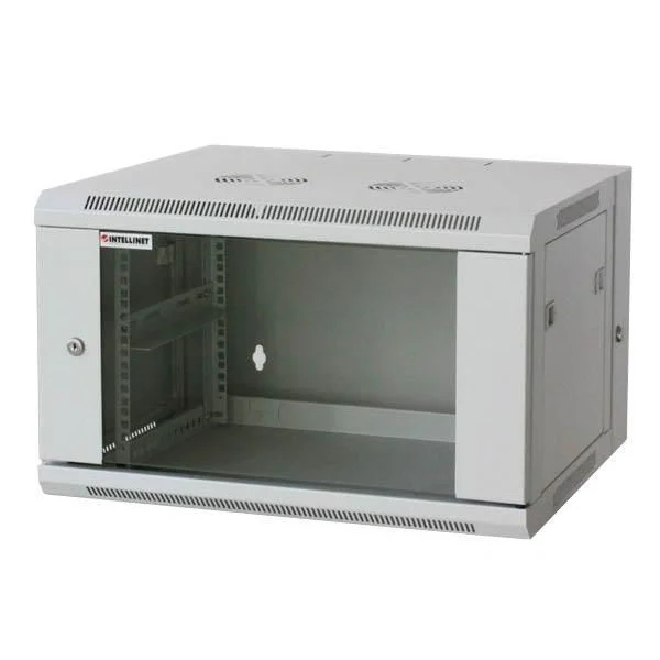 Armadio Rack 19'' a muro 15 unit&agrave; due sezioni Grigio