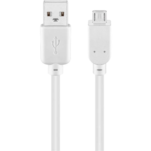 [ICOC_MUSB-A-001W] Cavo USB 2.0 A maschio/Micro B maschio 0,15m Bianco