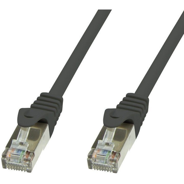 Cavo di rete Patch in rame Cat. 6 Nero SFTP LSZH 3 metri