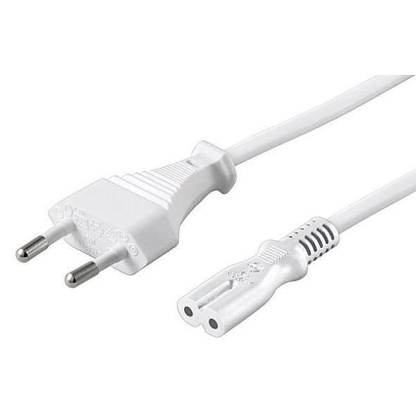 [ICOC_02-NC-IT3W] Cavo alimentazione C7 a italiana 3,0 m Bianco