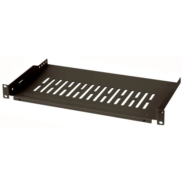 [I-CASE_TRAY-250BK] Mensola per Rack 19'' 255 mm 1U Fissaggio su 2 punti Nero