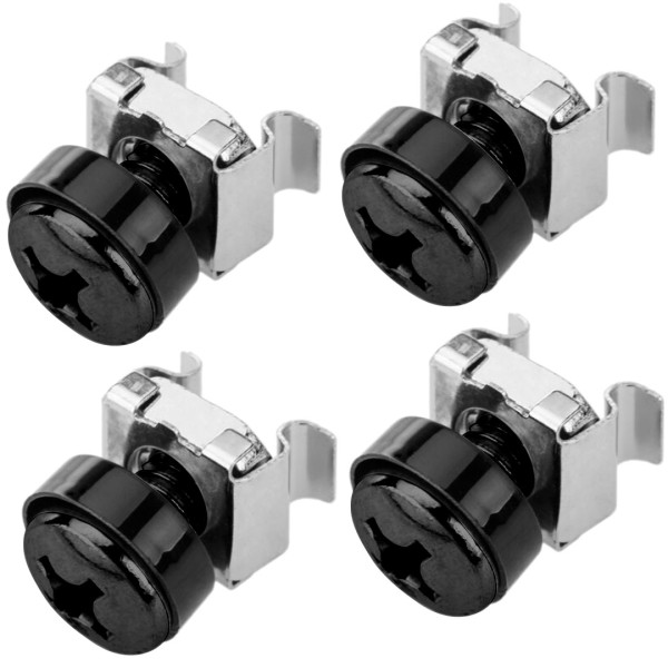[I-CASE_MOUNT50-BK] Kit Set 50 Viti 50 Dadi e 50 Rondelle per Montaggio Rack Nero