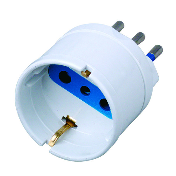 [IPW-IC214] Adattatore spina 10A presa Schuko Bianco