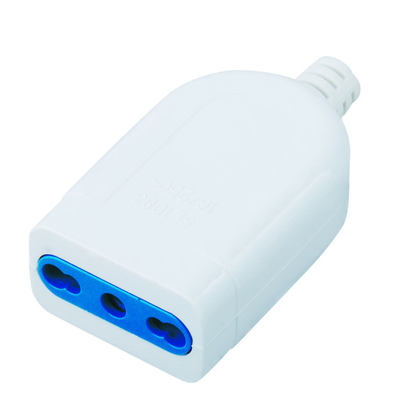 [IPW-PR16-W] Presa 2P+T 16A Bipasso Bianco