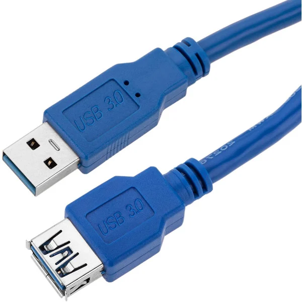 [ICOC_U3-AA-30-EX] Cavo Prolunga USB 3.2 Superspeed A maschio/A femmina 3 metri Blu