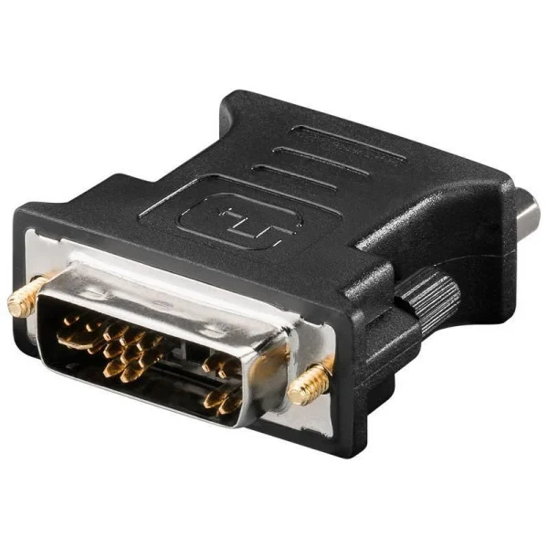 [IADAP_DVI-8600] Adattatore Video Analogico DVI Maschio / VGA Femmina Nero