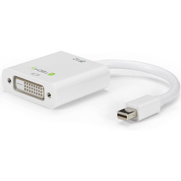 [IADAP_MDP-DVIF12] Adattatore Mini DisplayPort (Thunderbolt) 1.2 / DVI 15cm Bianco