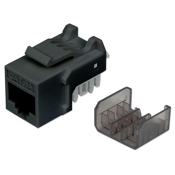 [IWP-MD_C6A_BK] Frutto Keystone RJ45 Cat6A UTP 10 Gigabit Nero