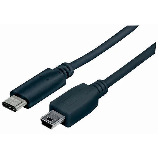 [ICOC_MUSB31-CM5P10] Cavo HiSpeed USB Mini-B Maschio / USB-C Maschio 1m Nero