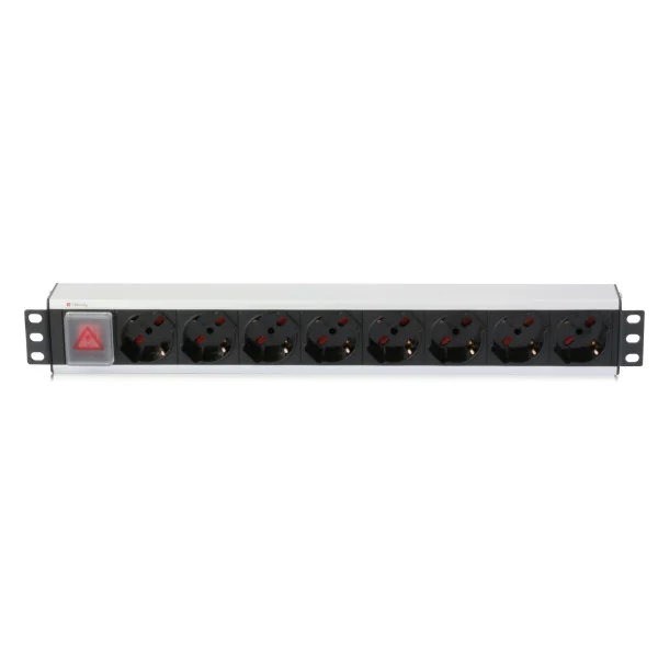 Multipresa 8 Posti da Rack 19'' con Interruttore Spina Italiana Cavo 3 metri 1,5U