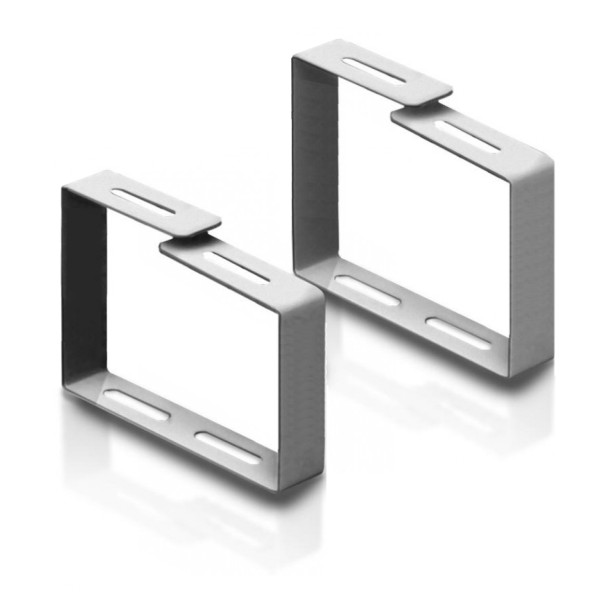 Anello Largo Passacavi per Armadi Rack Grigio