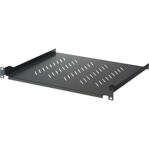 Mensola per Rack 19'' 400 mm 1U Nera 2 punti