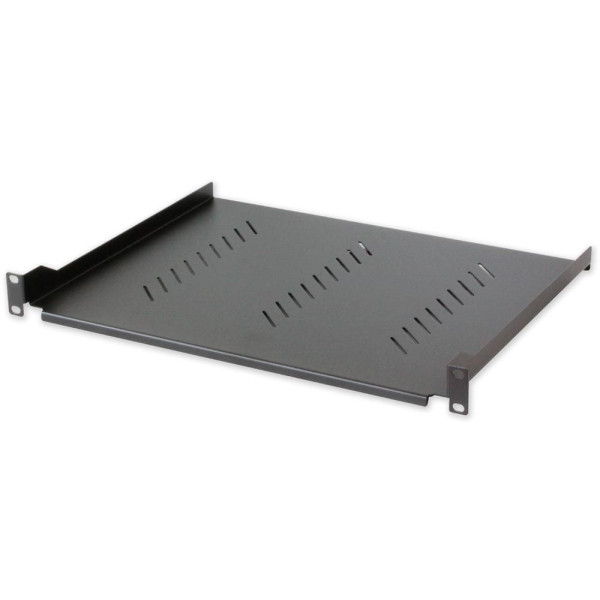 [I-CASE_TRAY-130BK] Mensola per Rack 19'' 305 mm 1U Nera 2 punti
