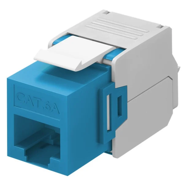 [IWP-MD_C6A_BLW] Frutto Keystone RJ45 Cat6A UTP 500MHz Blu