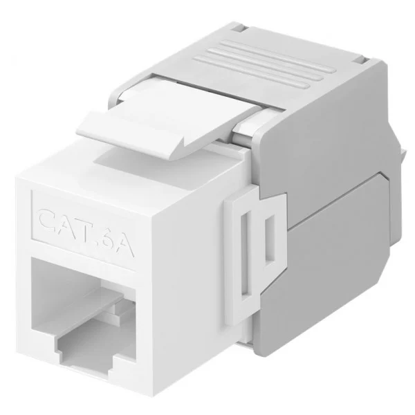 [IWP-MD_C6A_WW] Frutto Keystone RJ45 Cat6A UTP 500MHz Bianco