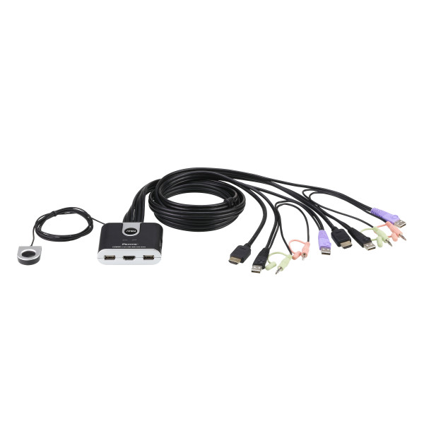 [IDATA_CS-692] Switch KVM USB HDMI a 2 porte con Audio, CS692