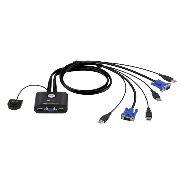 [IDATA_CS-22U] Switch KVM USB VGA a 2 porte, CS22U
