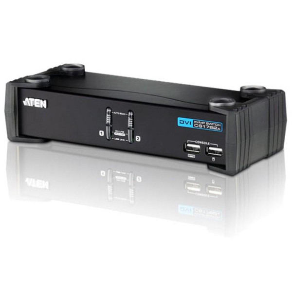 [IDATA_CS-1762] Switch KVM USB DVI a 2 Porte con Audio e Hub USB, CS1762A