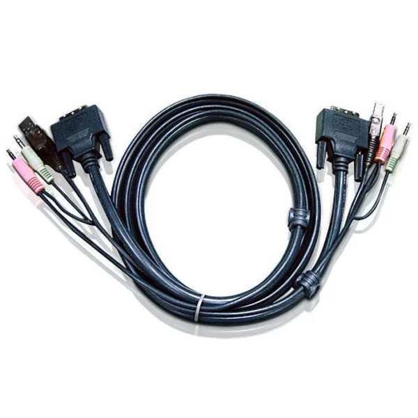 [ICOC_2L-7D03U] Cavo KVM USB DVI-D Single Link 3 metri, 2L-7D03U
