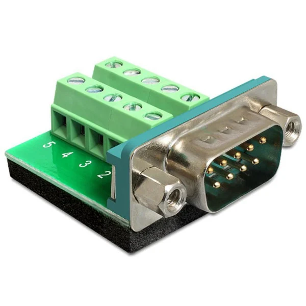 [IADAP_TB10-DB9M] Adattatore DB9 pin Maschio Terminal Block 10 pin