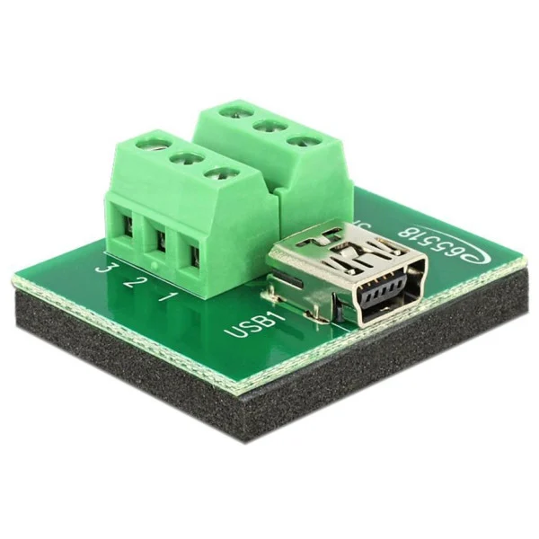 [IADAP_TB6-UMINIF] Adattatore Mini USB Femmina Terminal Block 6 pin