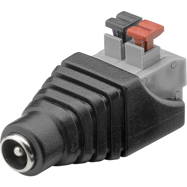 [IADAP_TB2-DC5521F] Adattatore Plug DC 2.1x5.5mm Femmina Terminal Block 2 pin con Pulsante