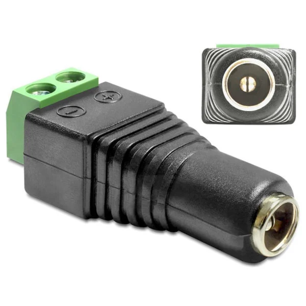 [IADAP_TB2-DC2555F] Adattatore Alimentazione Plug DC 2.5 x 5.5 mm Femmina Terminal Block 2 pin