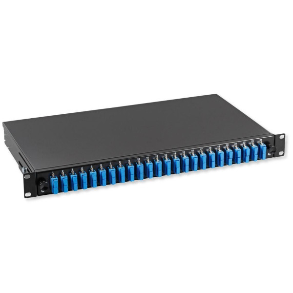 [ILWL_SB-DT-24SCDS] Cassetto Ottico 19'' con 24 bussole SC Duplex Monomodale Nero
