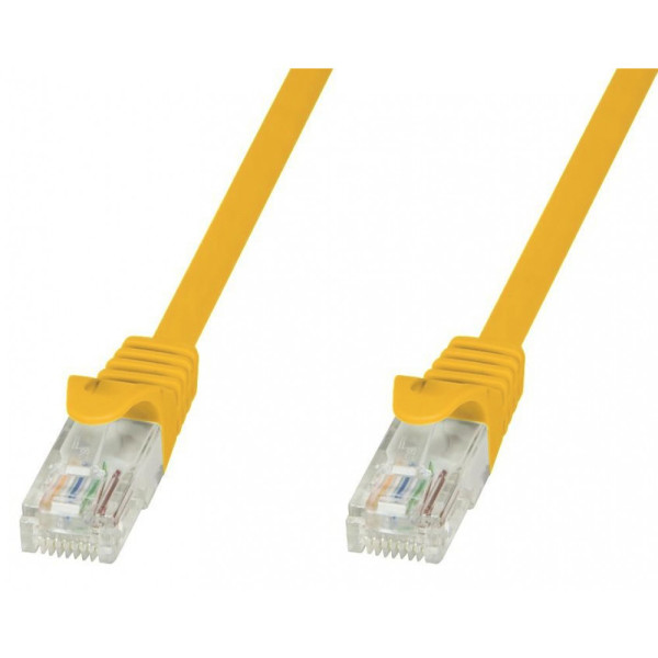 Cavo di rete Patch in CCA Cat.5E Giallo UTP 0,5m