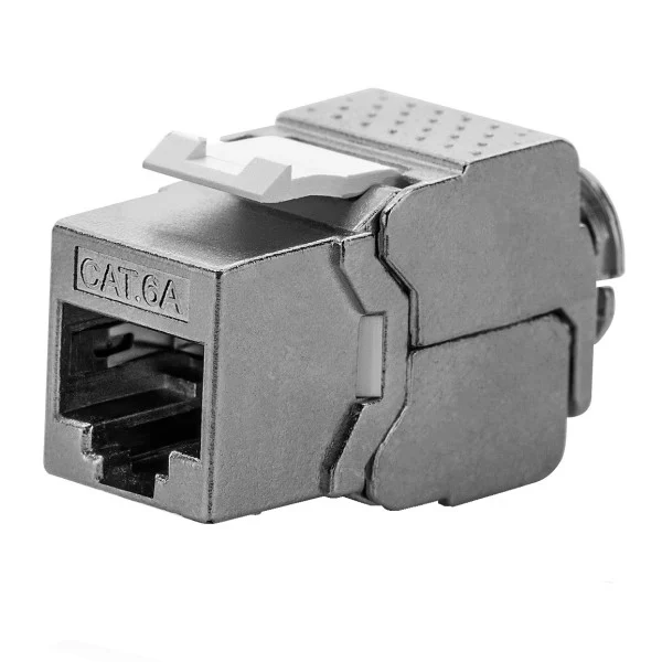 Frutto Keystone RJ45 Cat6A 10Gigabit STP 180&deg; Tooless Slim