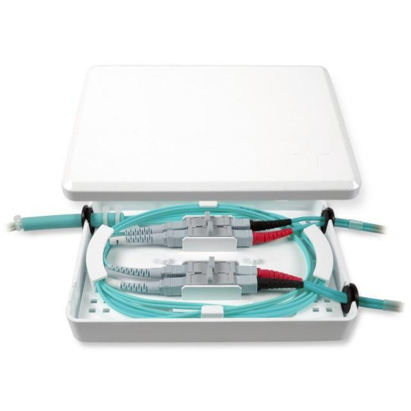 [I-CASE_FO-M4SCS] Micro Scatola di Distribuzione per 4 Adattatori SC Simplex