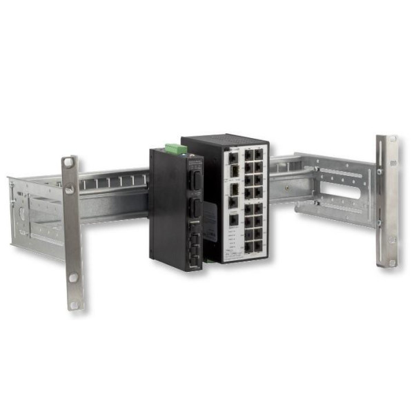 Supporto Guida DIN 4U per Armadi Rack 19'' Grigio