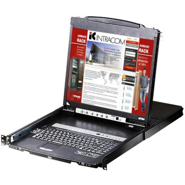 Switch KVM USB-PS2 VGA 16 Porte LCD 19'' e Porta USB Dual Rail, CL5816N