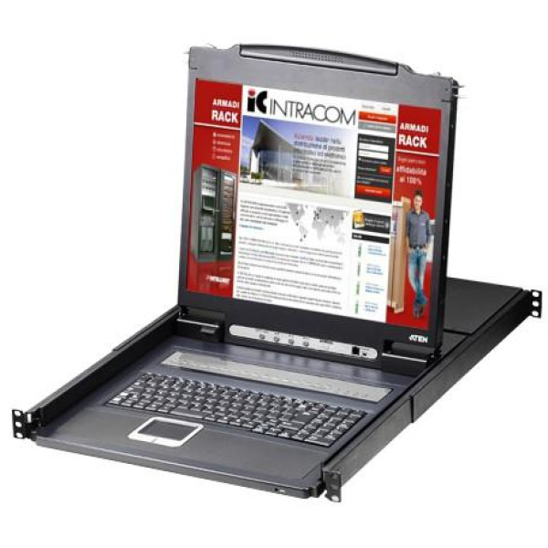 [IDATA_CL-1308N] Switch KVM USB-PS2 8 Porte con LCD 19'' da rack 19'', CL1308N