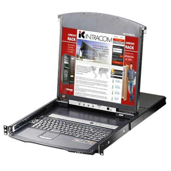 [IDATA_KL-1516AIM] Switch KVM Cat.5E/6 Over IP a 16 porte con LCD 17'' Dual Rail, KL1516AIM