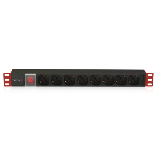 Multipresa 8 Posti da Rack 19'' con Interruttore Connettore C14 1U