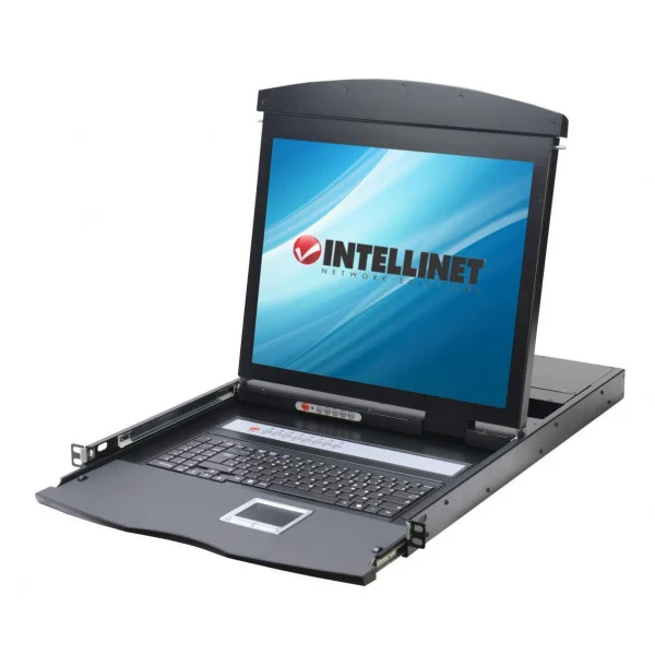[IDATA_KVM-DR19S8] Console KVM Switch 8 Porte USB/PS2 con LCD 19'' da Rack 19'' Dual Rail
