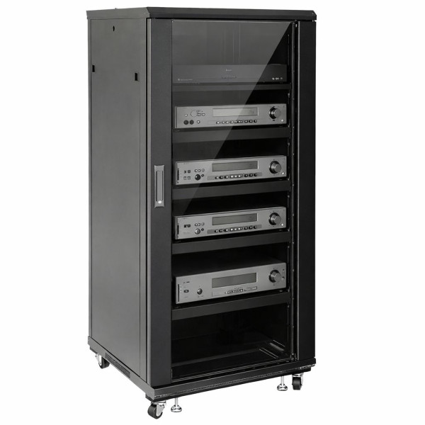 [I-CASE_AV-2127BKTY] Armadio Rack 19'' 600x600 27U per Audio Video Nero
