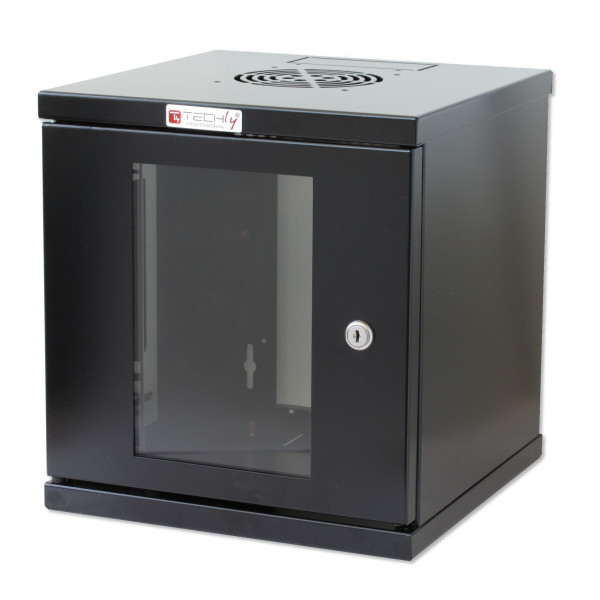 [I-CASE_EM-1006BKTY] Armadio Rack 10'' a muro 6 unit&agrave; Nero