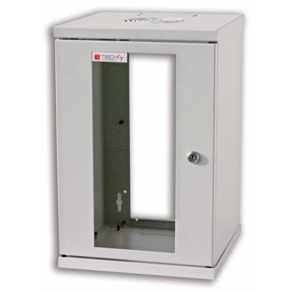 Armadio Rack 10'' a muro 9 unit&agrave; Grigio prof. 300 mm