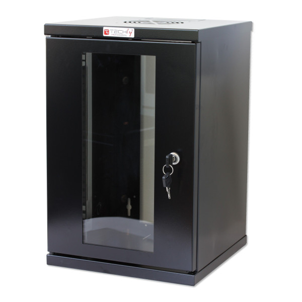 [I-CASE_EM-1009BKTY] Armadio Rack 10'' a muro 9 unit&agrave; Nero
