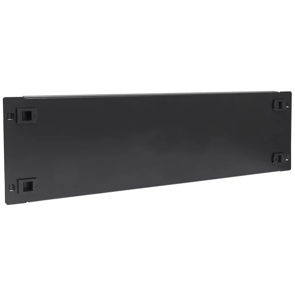 Pannello Cieco Toolless a Clip per Armadi Rack 19'' 3U Nero