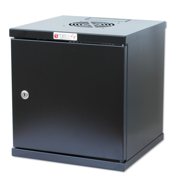 [I-CASE_EM-1006BKCTY] Armadio Rack 10'' a muro 6 unit&agrave; Porta Cieca Nero