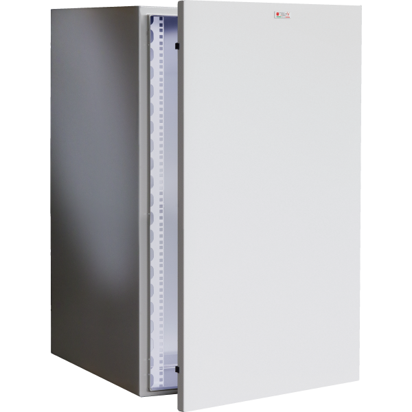 [I-CASE_IP-1740GC] Armadio Rack 19'' a muro 17U grigio IP65 porta cieca prof. 400 mm