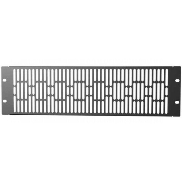 [I-CASE_AV-ABLANV3] Pannello di Chiusura Ventilato 3U Nero per Rack Audio Video
