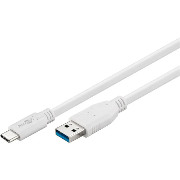 [ICOC_MUSB31-CMAM10W] Cavo USB3.2 A Maschio USB-C™ Maschio 1m Bianco