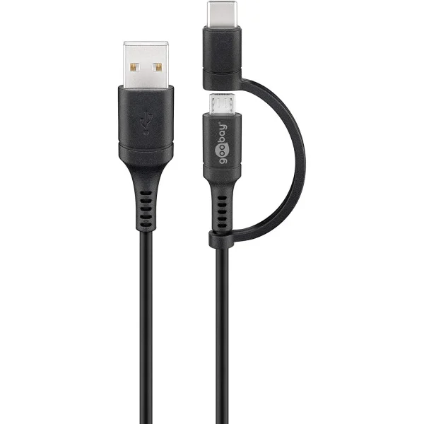 [ICOC_MUSB-USBC] Cavo USB A / Micro B con Adattatore USB-C™