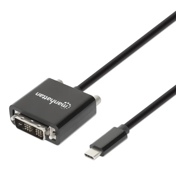 [IADAP_USBC-DVI] Cavo Adattatore USB-C™ Maschio a DVI Maschio 2m Nero