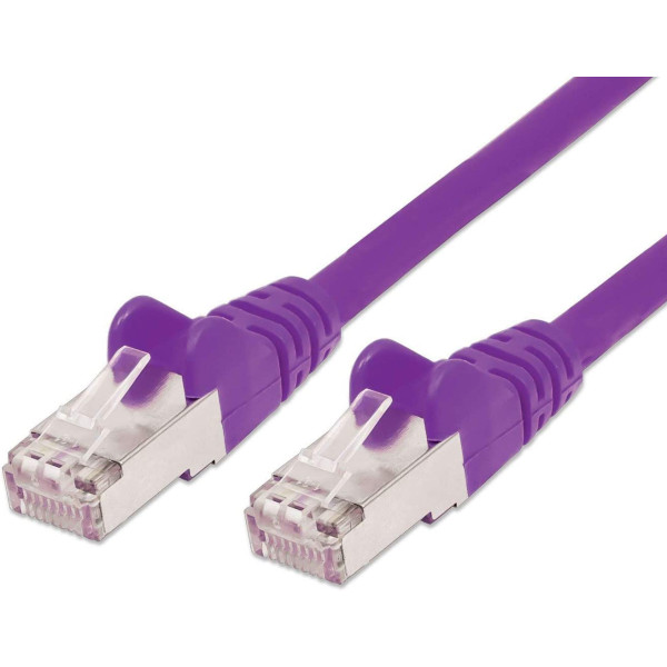 Cavo di rete Patch in rame Cat. 6 Viola SFTP LSZH 0,5m