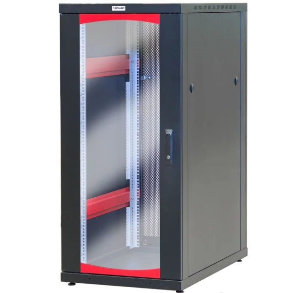 [I-CASE_SVR-I276BK] Armadio Server Rack 19'' 600x1000 27 Unita' Nero serie Ideal